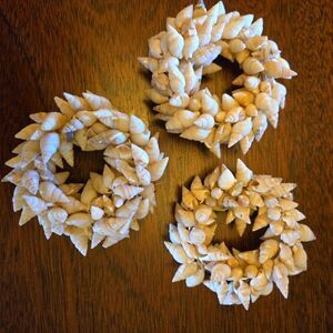 Sea Shell Napkin Rings x 3